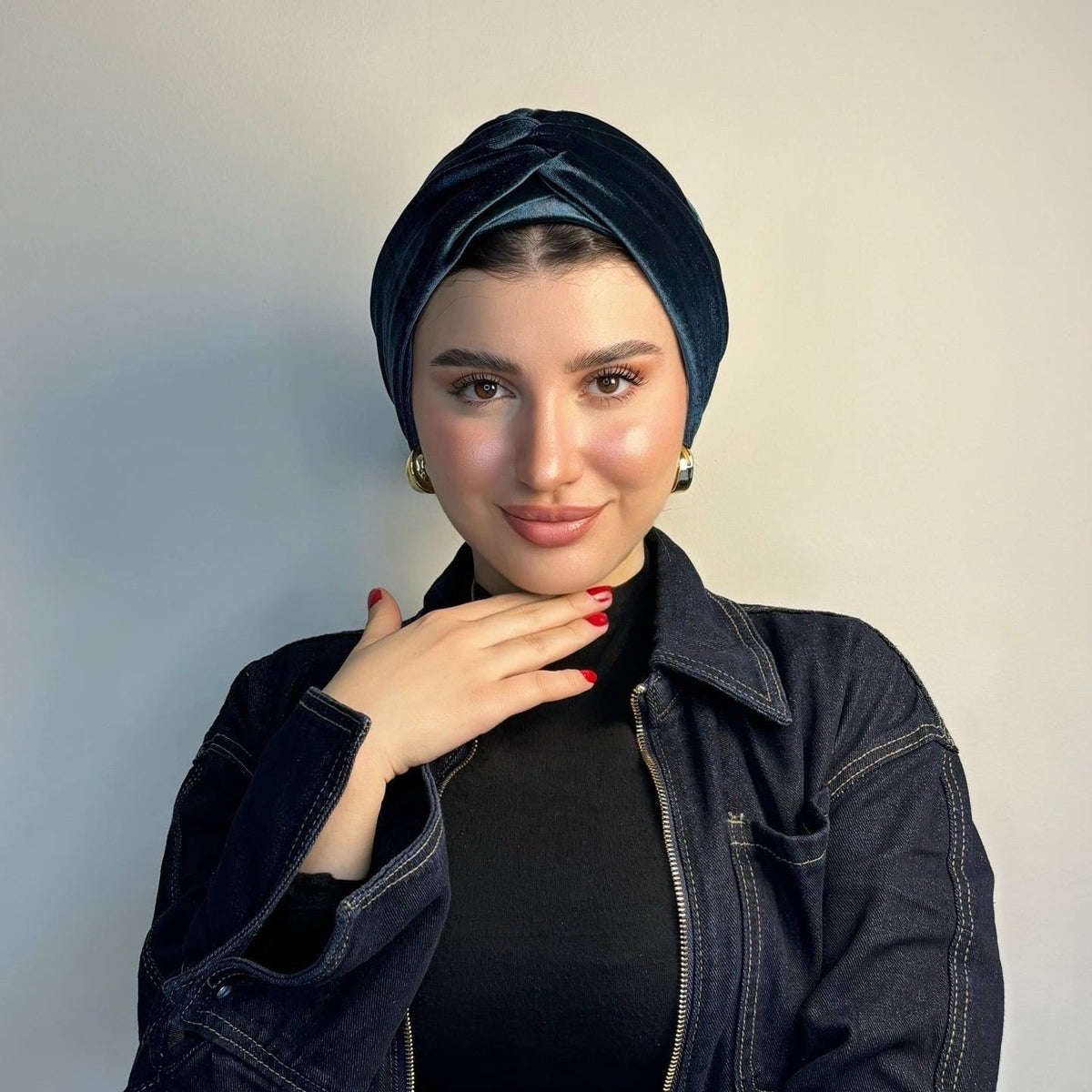 Cross Velvet Turban