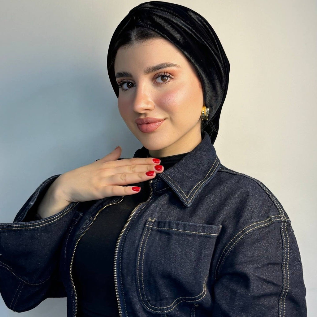 Cross Velvet Turban