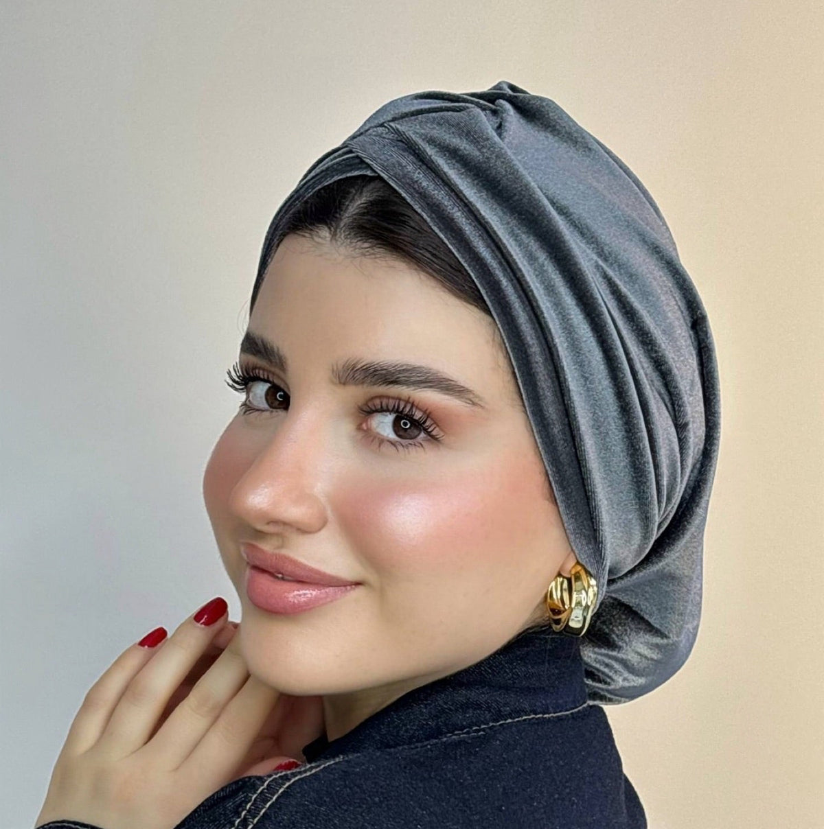 Cross Velvet Turban