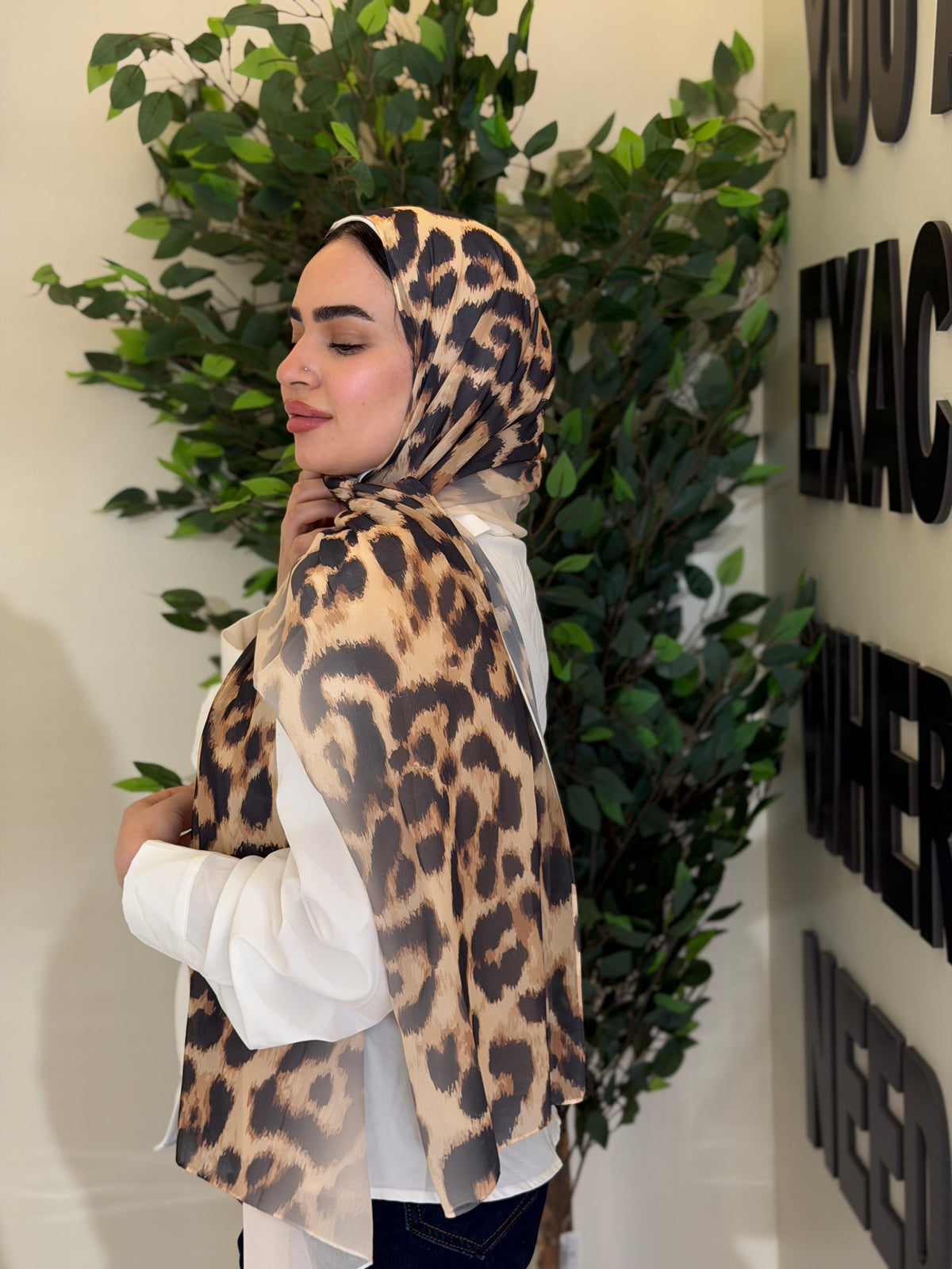 Tiger Chiffon Hijab