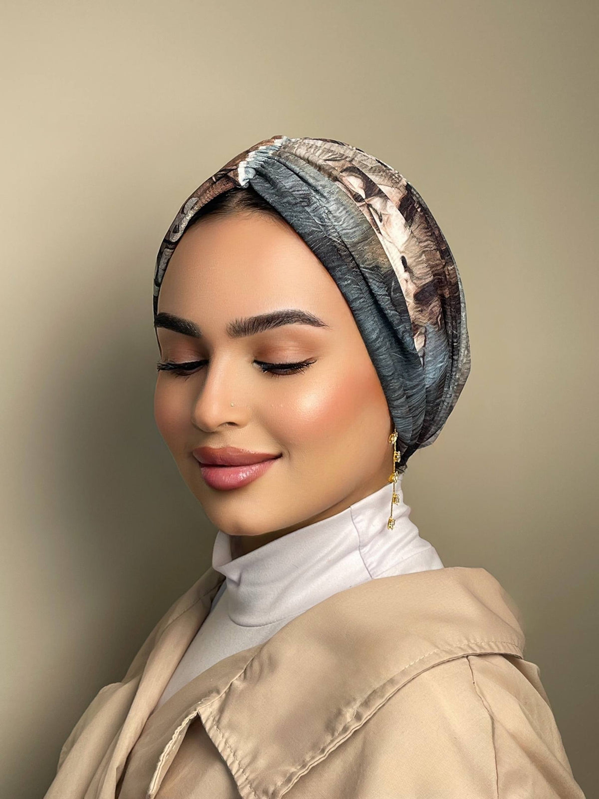 Printed Cashmere Turban