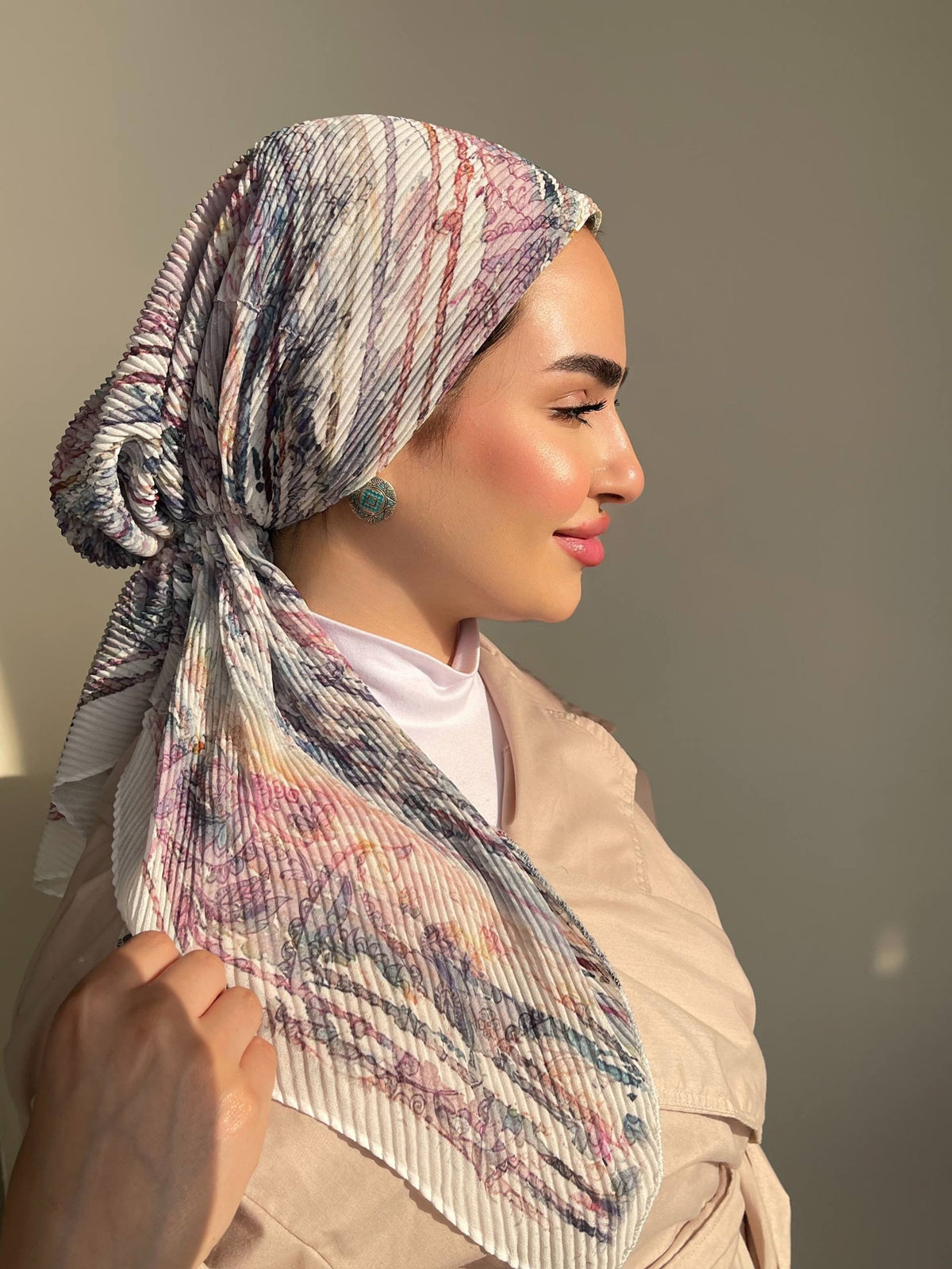 Printed Floral Turban