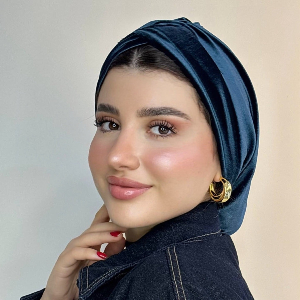 Cross Velvet Turban