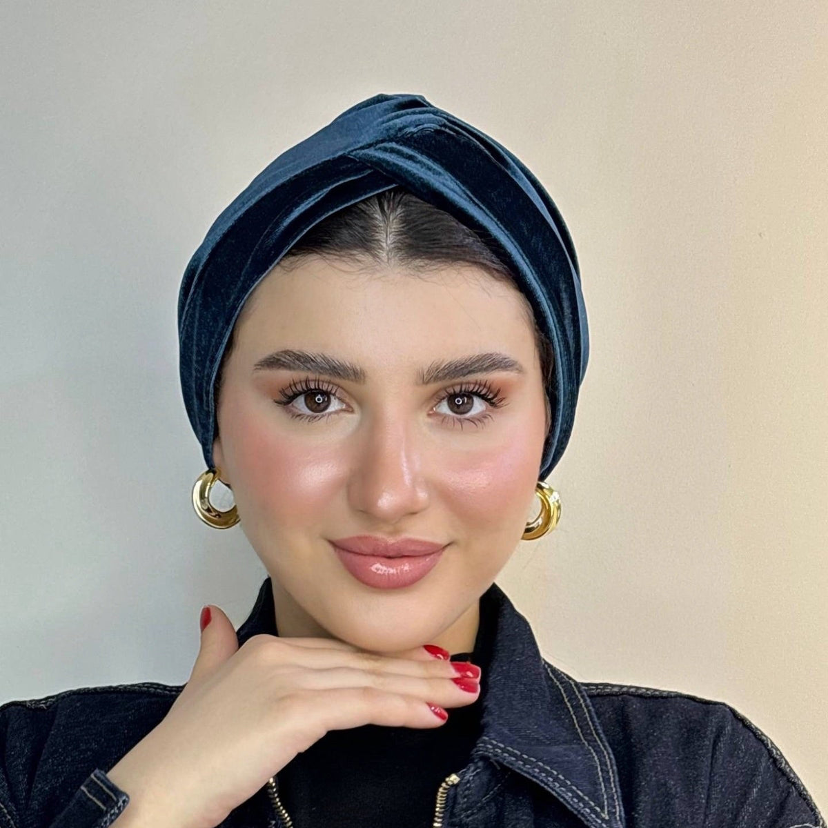 Cross Velvet Turban