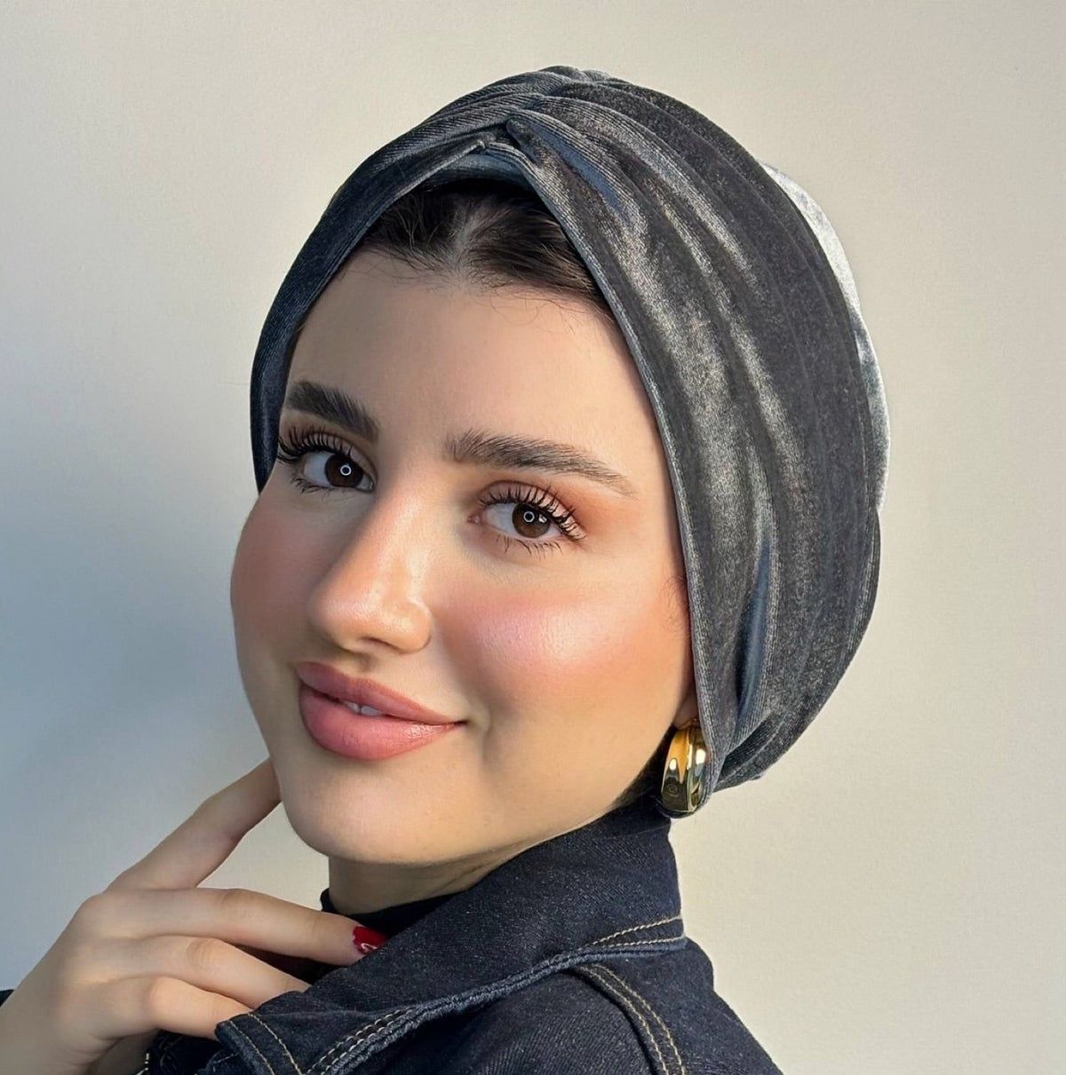 Cross Velvet Turban