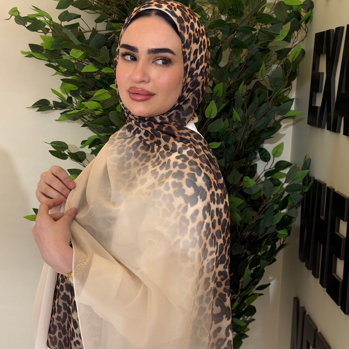 Tiger Chiffon Hijab