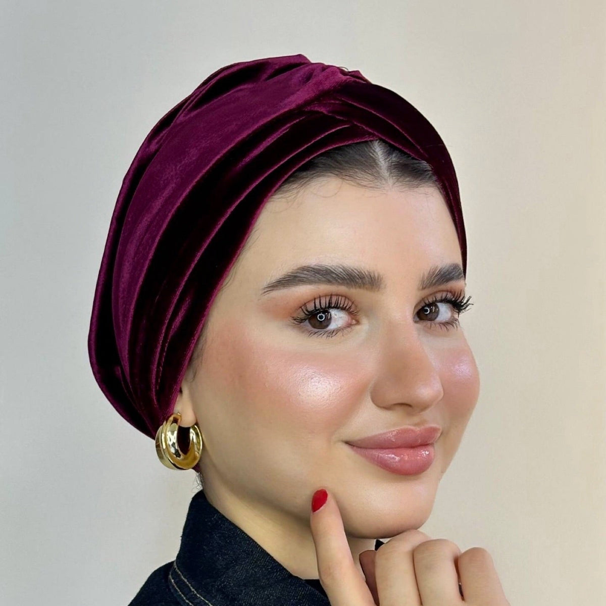 Cross Velvet Turban