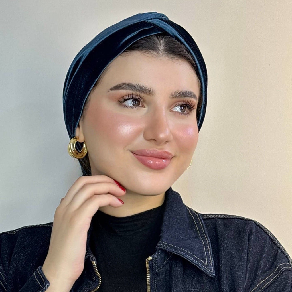 Cross Velvet Turban