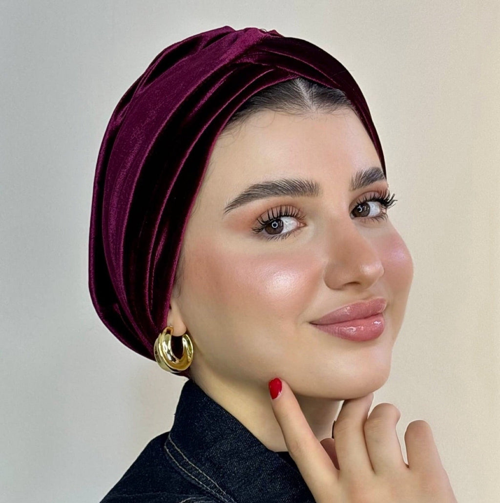 Cross Velvet Turban