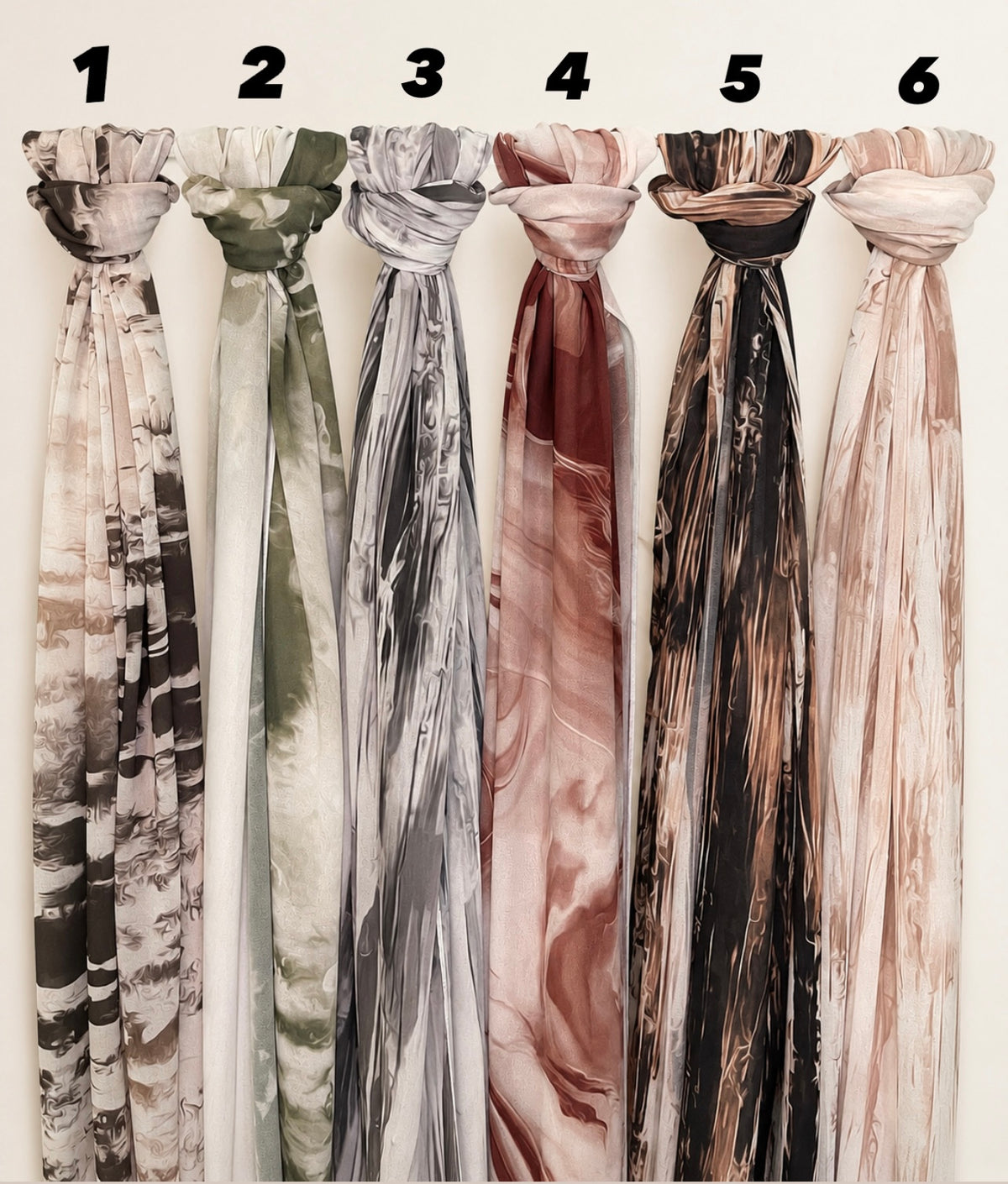 Marble Chiffon Hijab