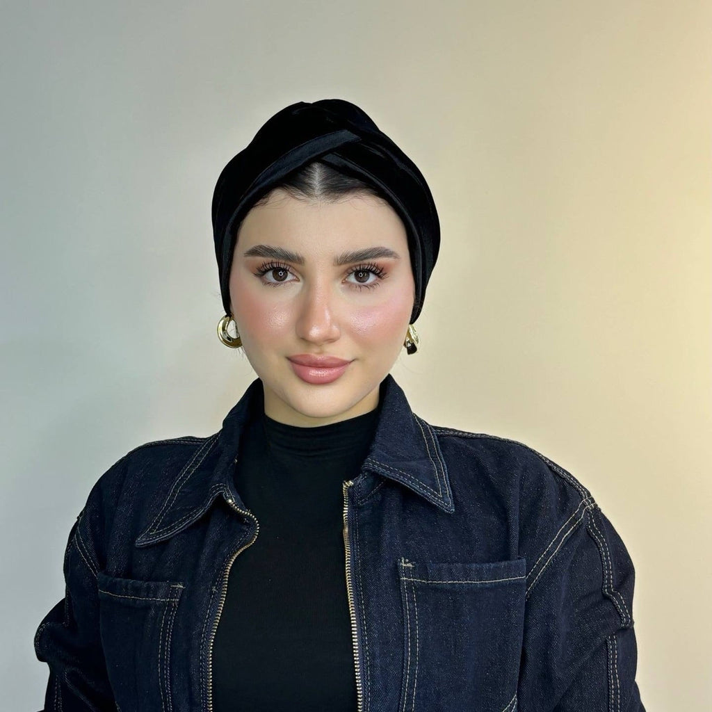 Cross Velvet Turban